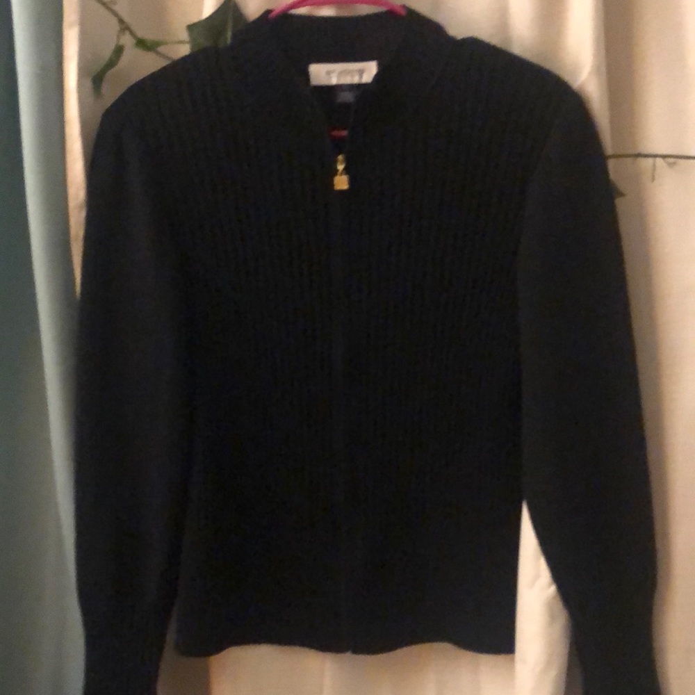 Black St John Collection Sweater